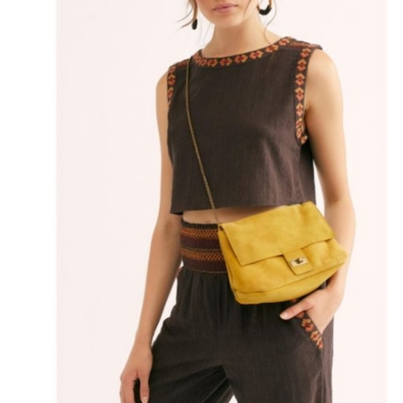 Free People Slouchy Suede Shoulder Bag in khaki - Picture 11 of 11